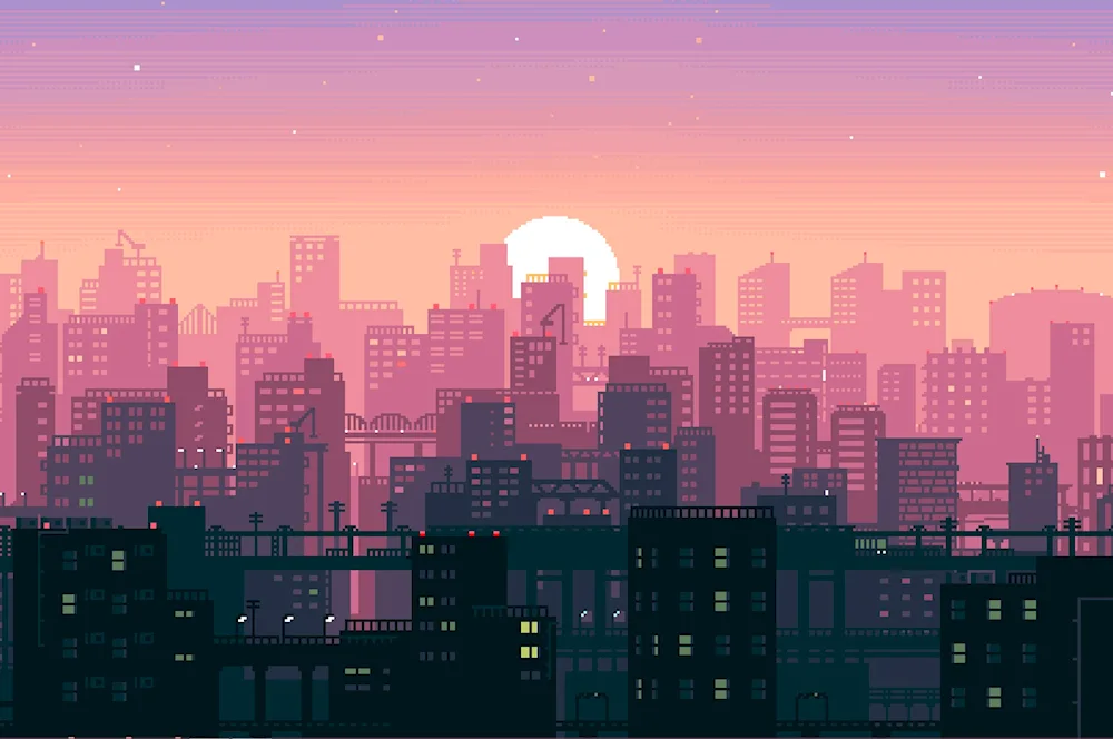 Pixel backgrounds for games