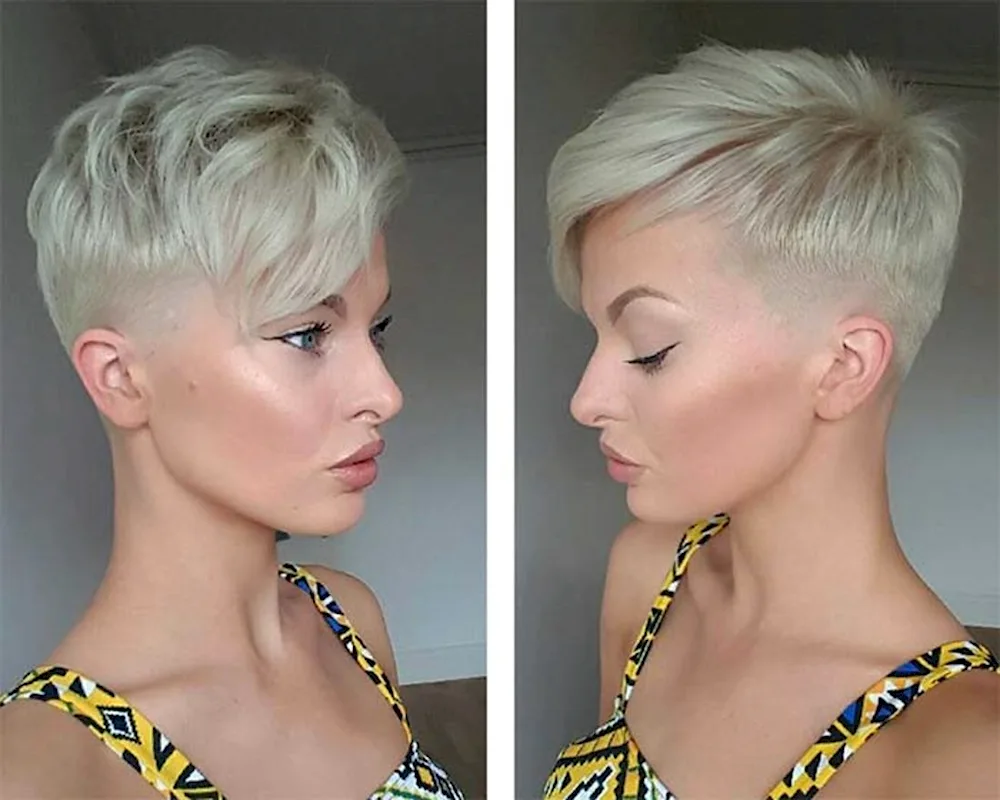 Yulia Kostyushkina Pixie haircut