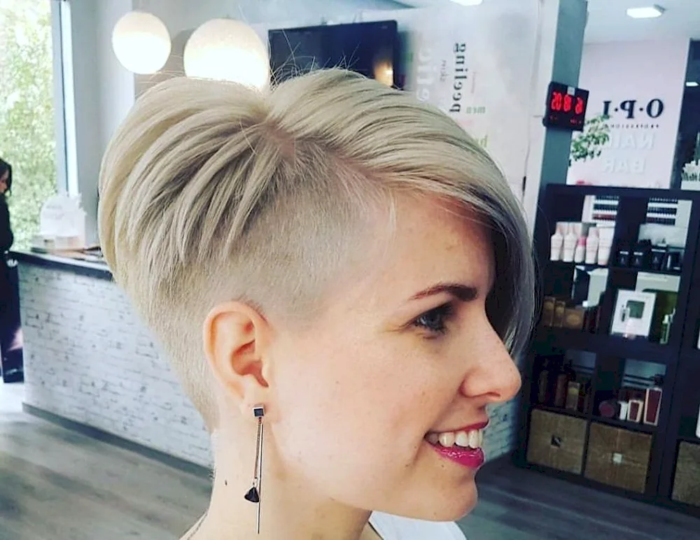 Pixie undercut bob