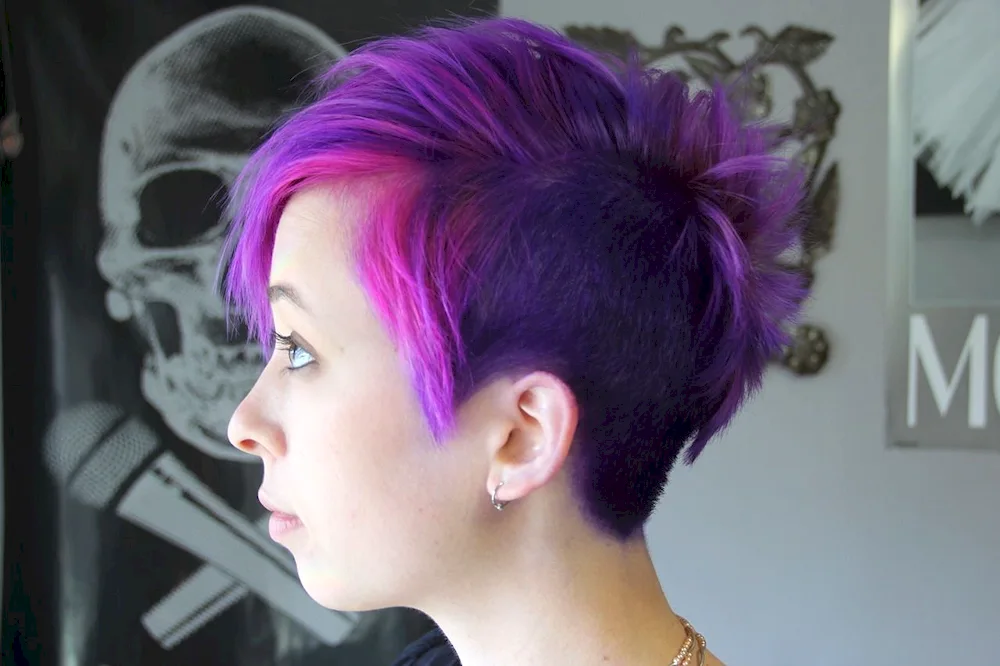 Pixie Undercut Purple
