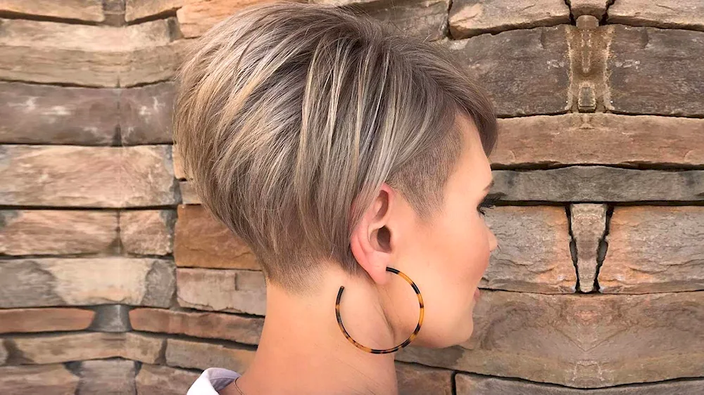 Pixie undercut bob