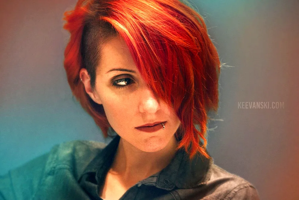 Pixie Undercut redhead