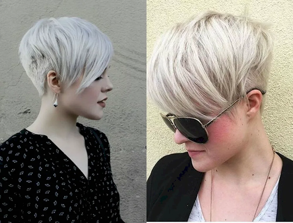 Bob-. Pixie with asymmetry haircut