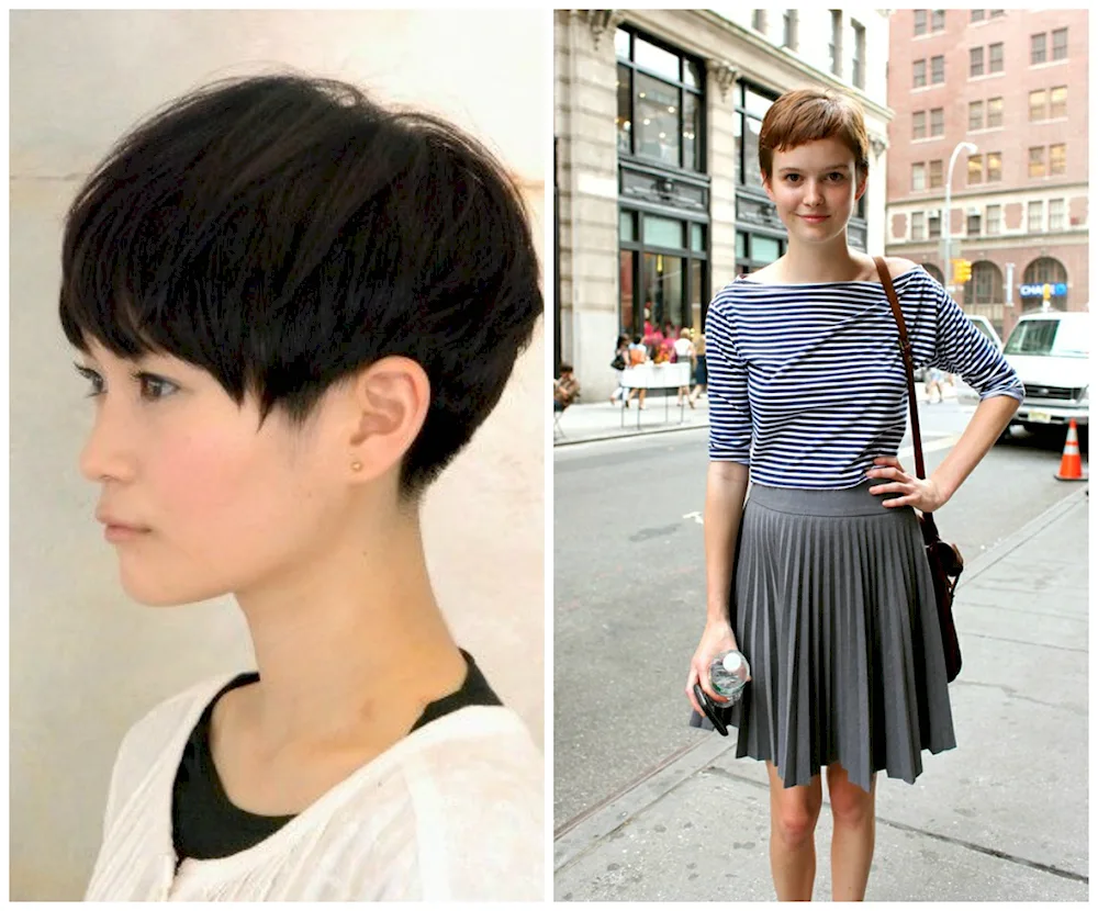 Garson haircut for long hair