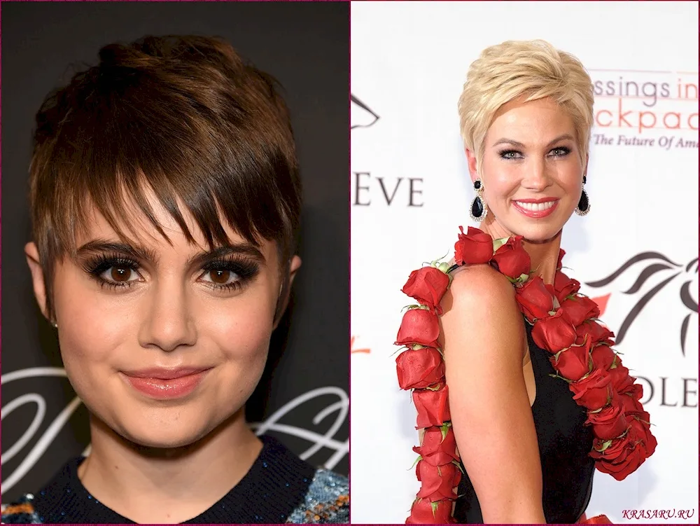 Pixie haircut for full face