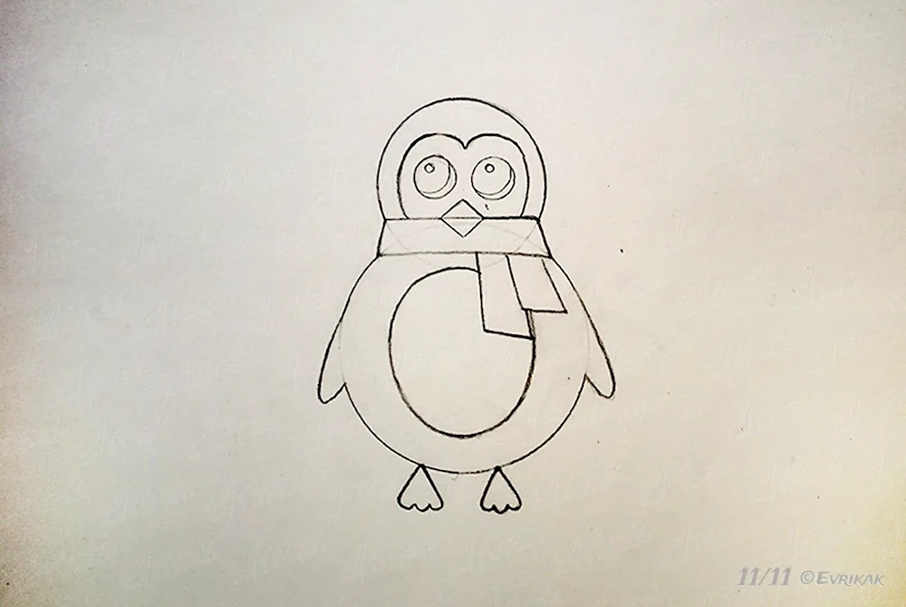 Penguin drawing