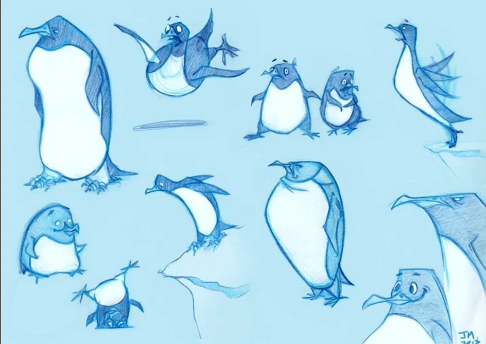Penguins cartoon