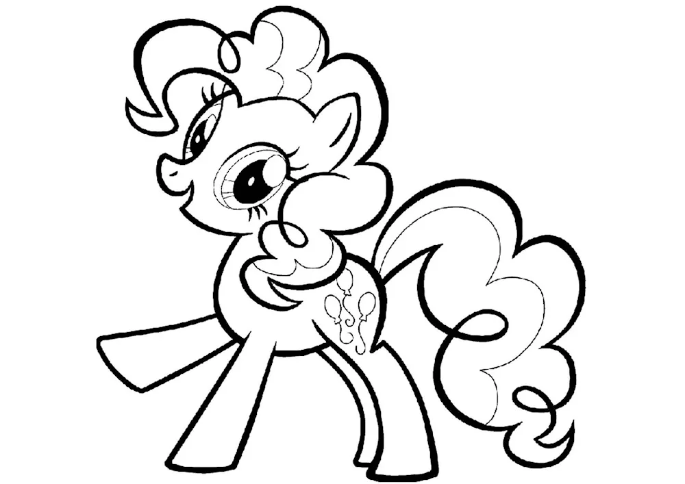 Pinky Pie colouring