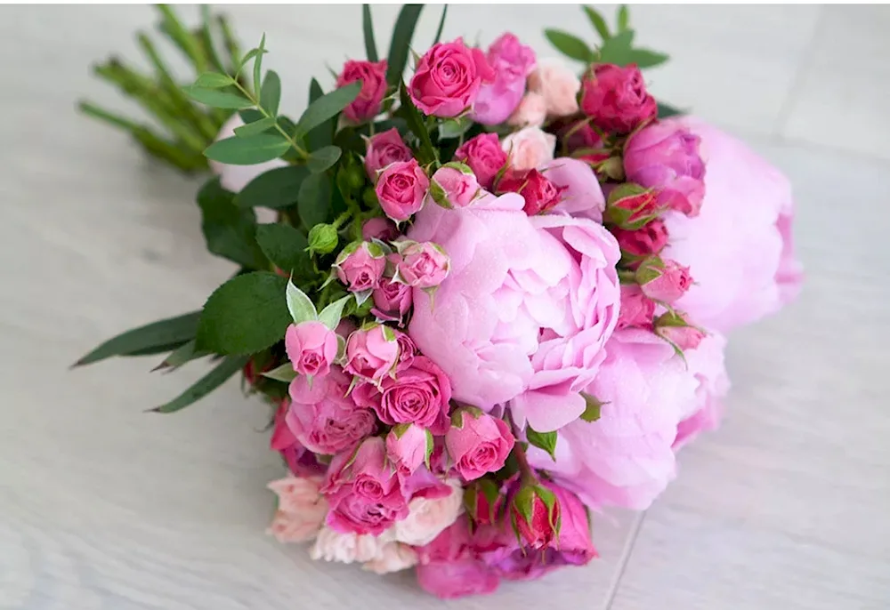 Pink-like peonies