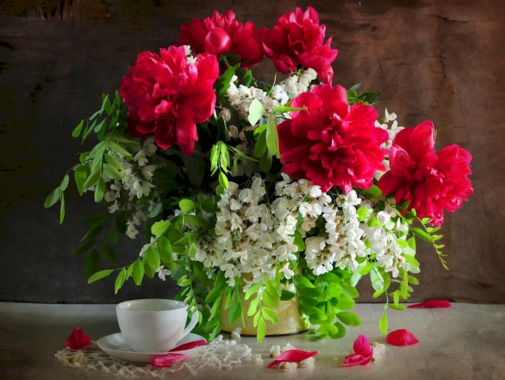 Zbigniew Kopania Henry bouquet of peonies
