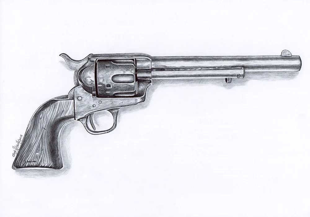Desert Eagle pencil drawing