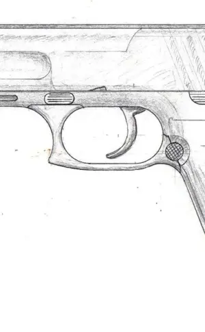 Makarov pistol risovats