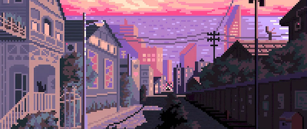 Pixel style portrait