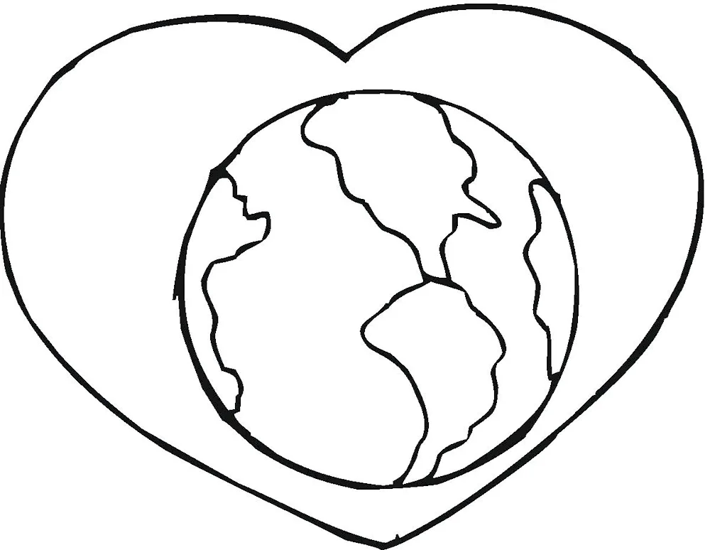 Earth in the porthole drawing