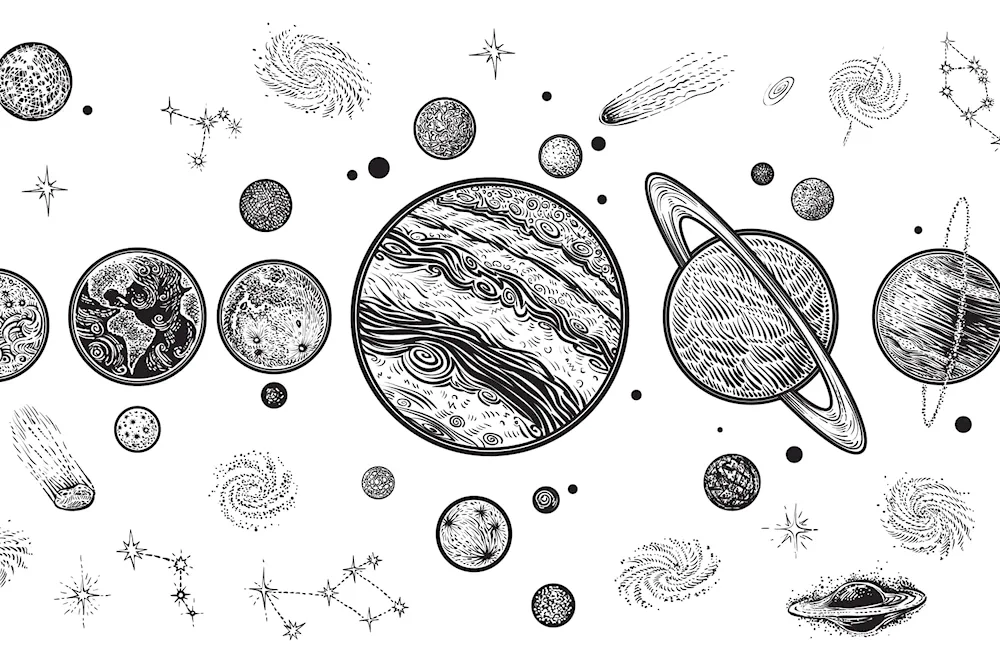 Planets sketch