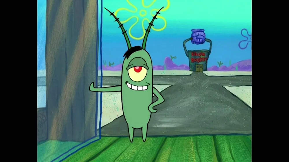 Plankton SpongeBob cartoon