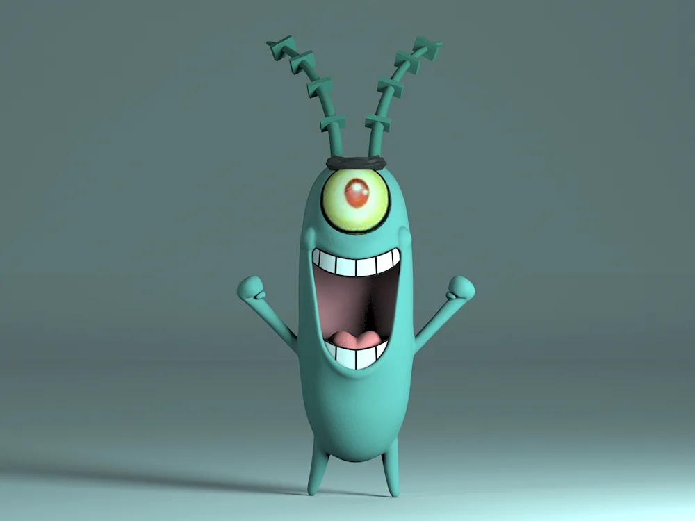 Plankton SpongeBob 3d