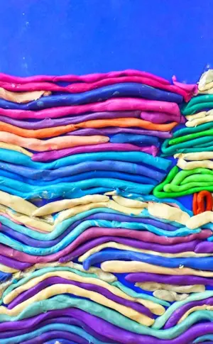 Plasticine painting