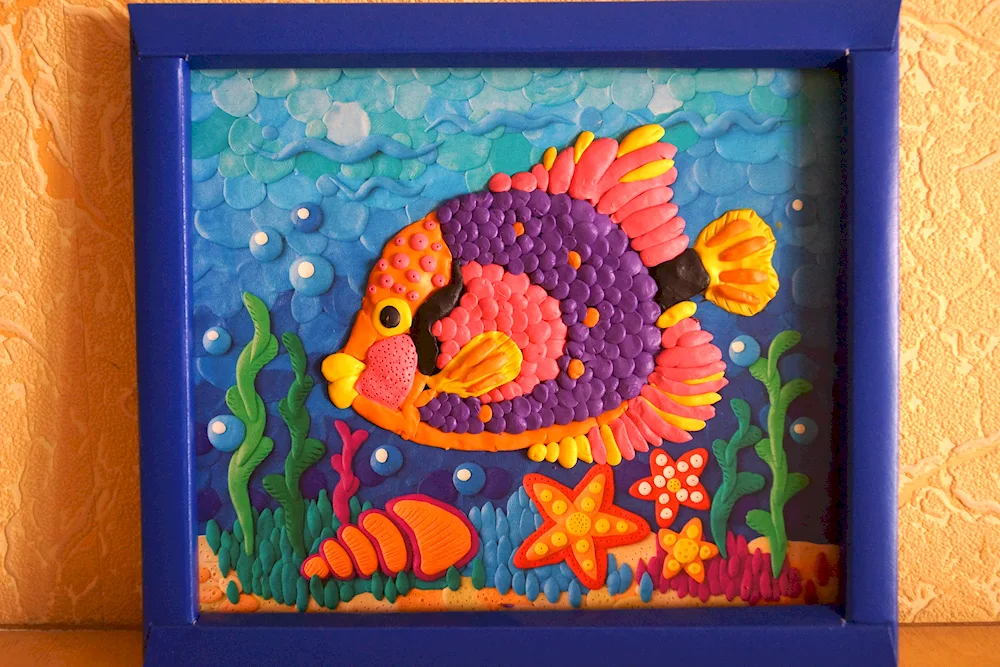 Plasticine painting