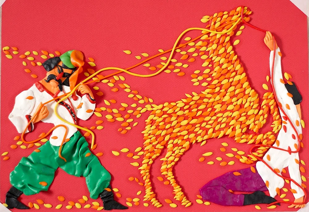 Plasticine painting
