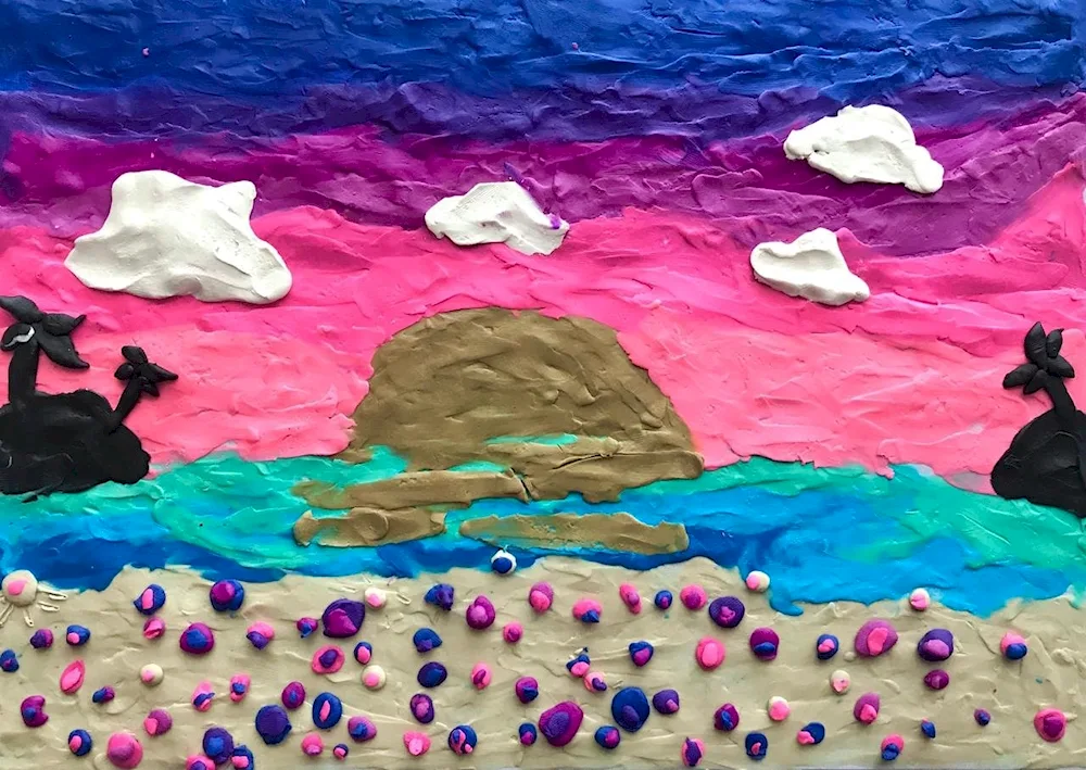 Plasticine painting
