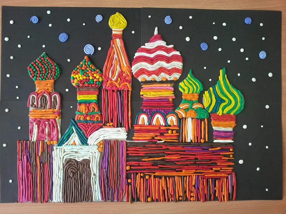Plastilin painting Seabed