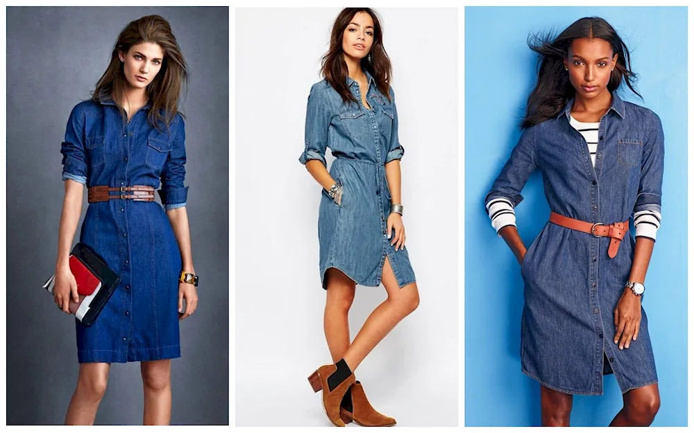 Denim dress