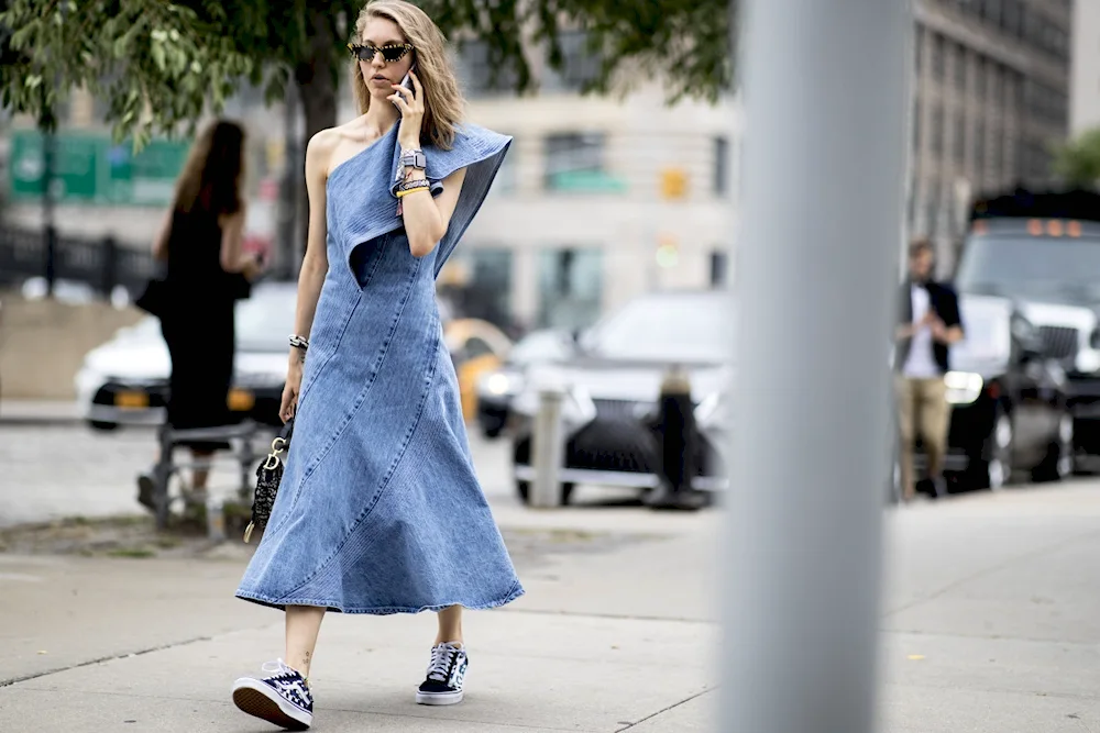 Denim dress