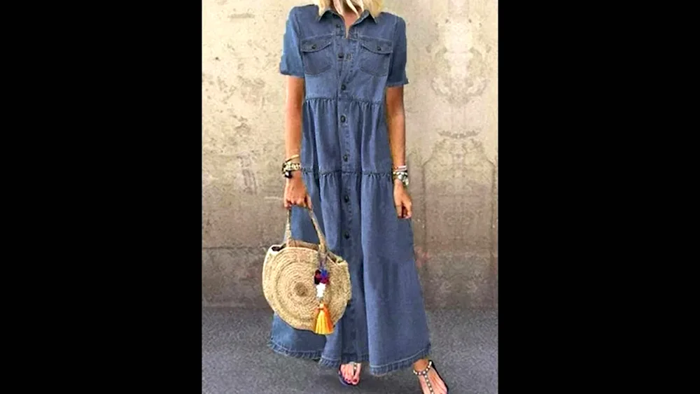 Denim dress