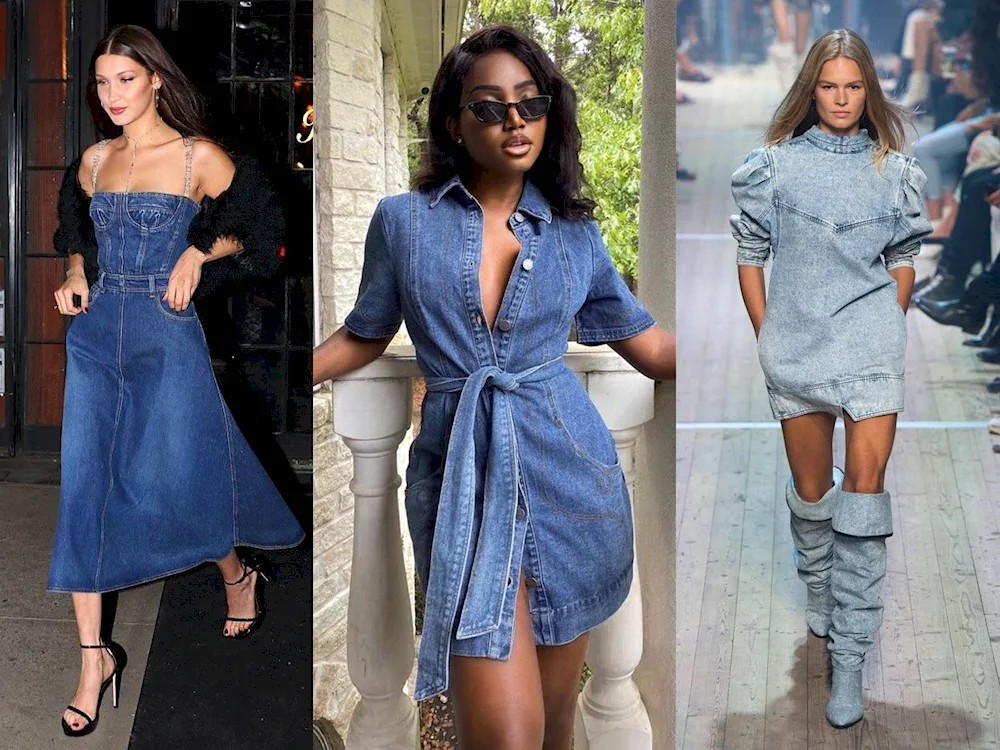 Denim dress