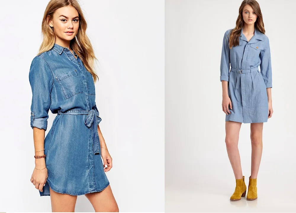 Denim dress