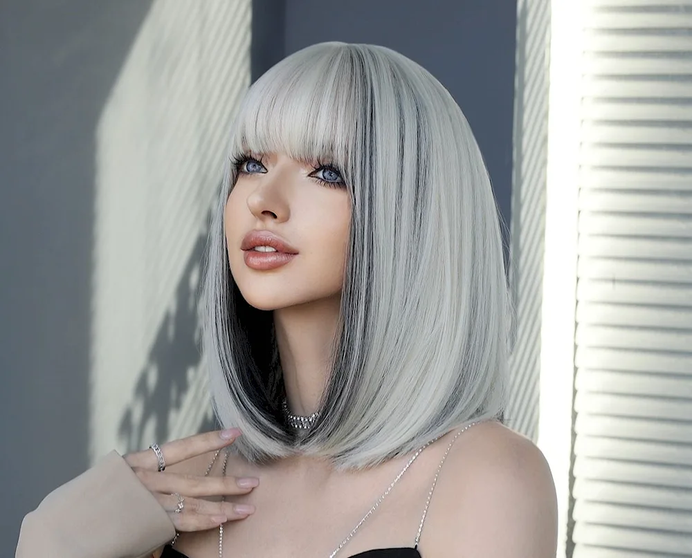 Platinum wig