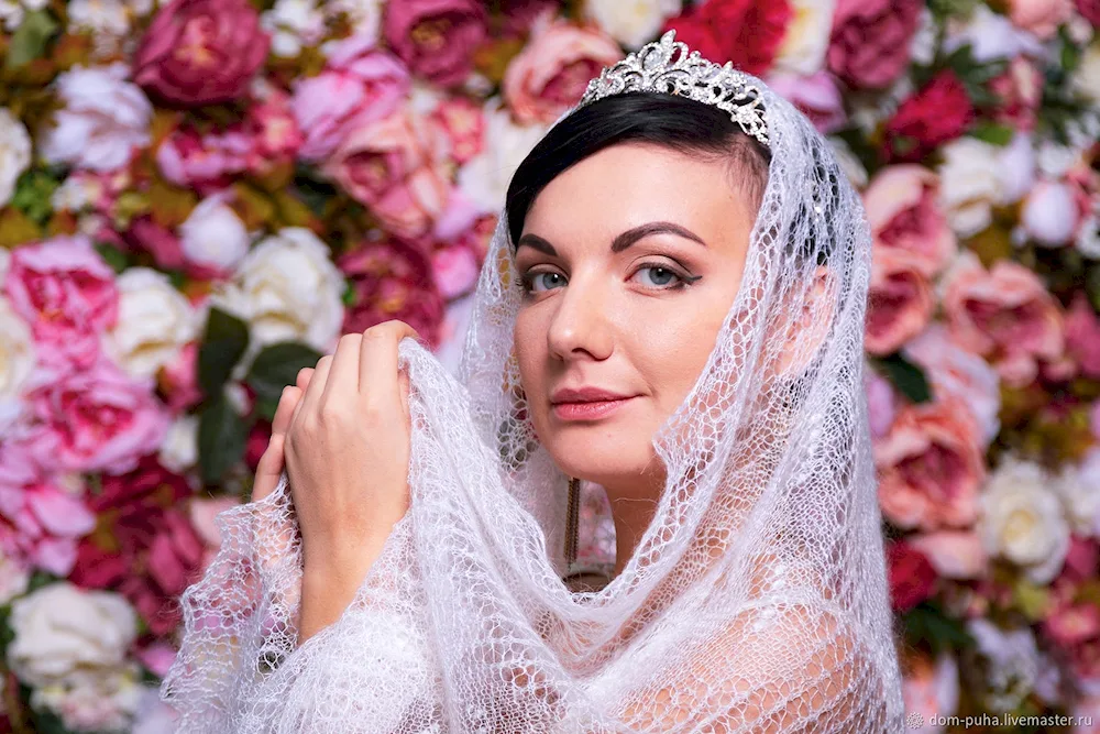 Woman in a shawl