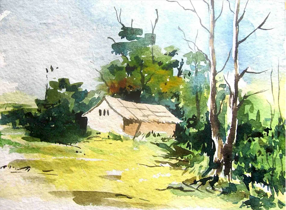 Plenary Etude Watercolour Etude Village