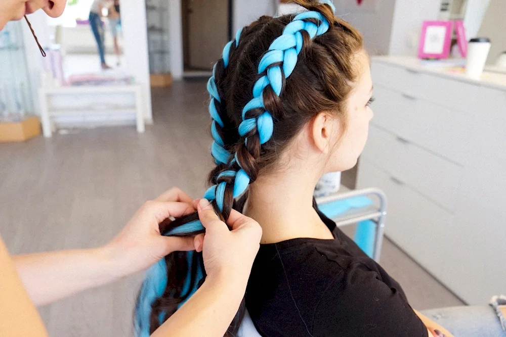 Boxing Braids with Kanekalon 2 Braids