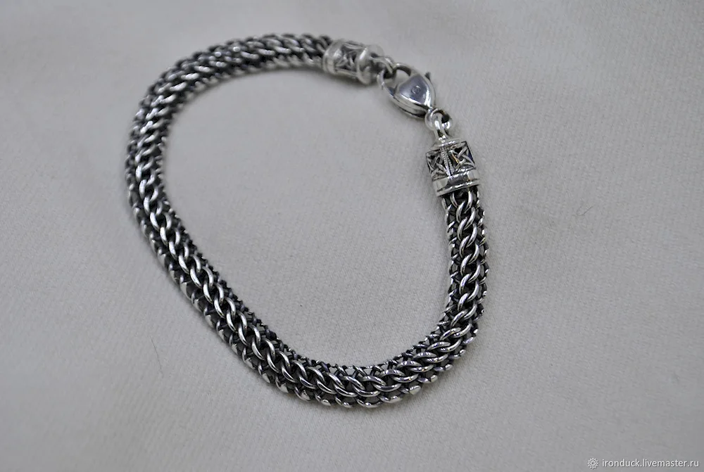 Paraoh silver weave bracelet