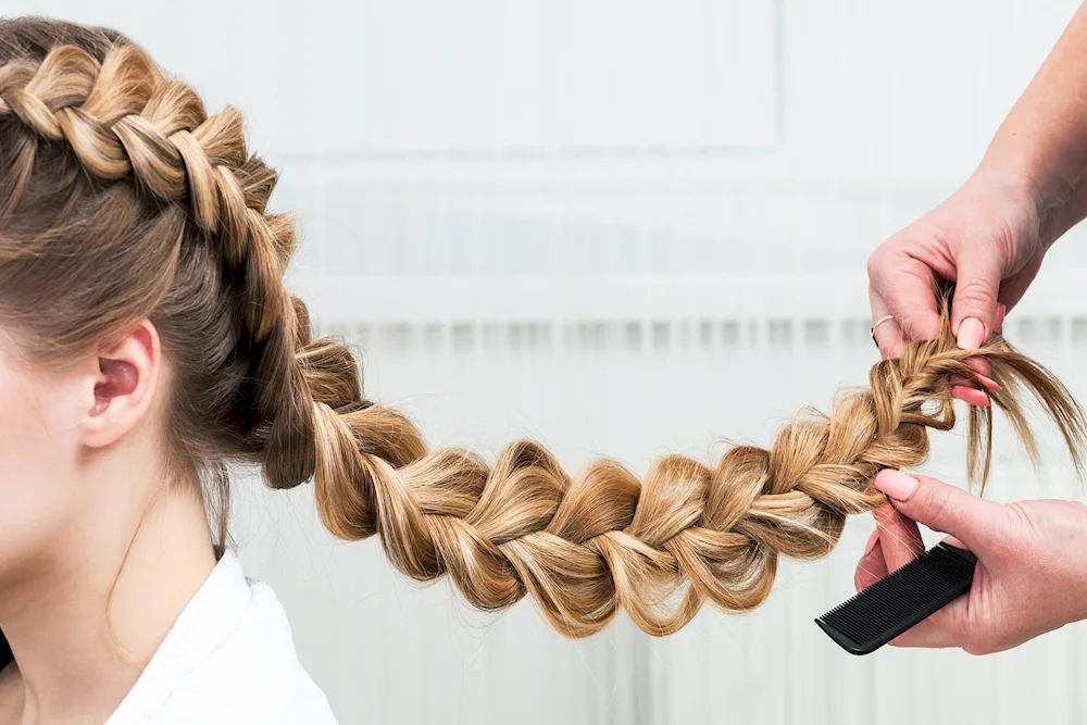 Girl with braids