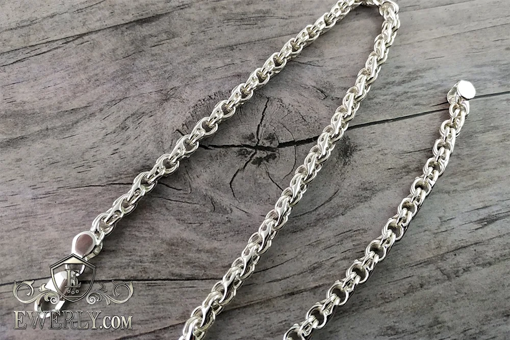 Bismarck silver chain 55 cm