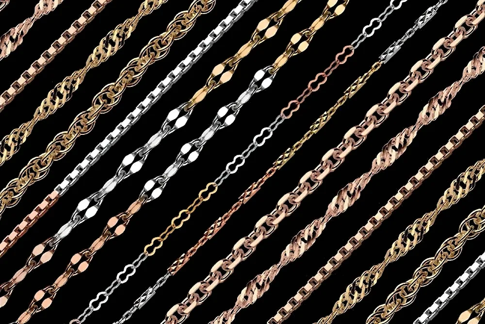 Gold chain weave