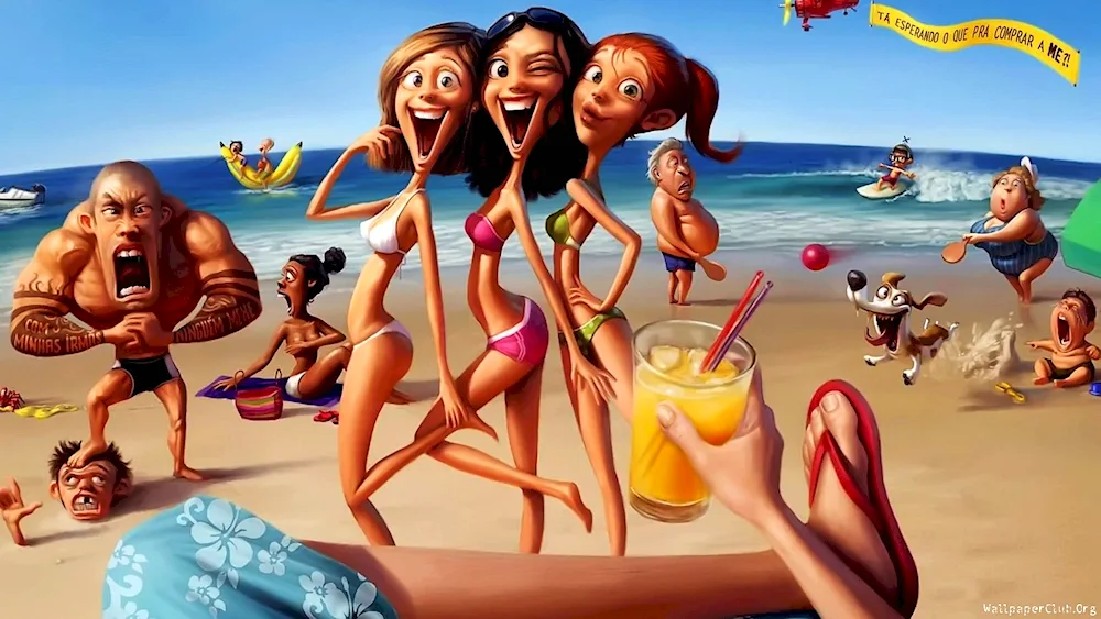 Beach illustration