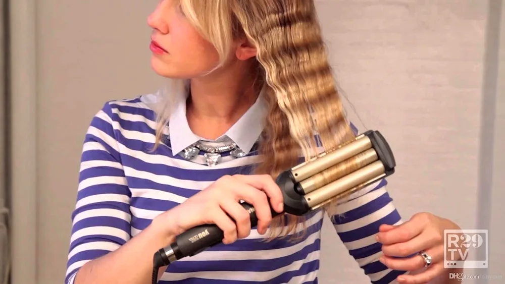 3 wave curling iron