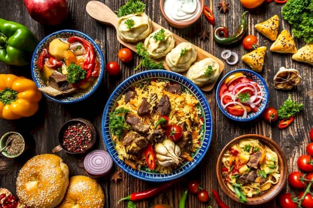Table with food