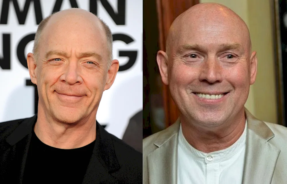 Shaved bald