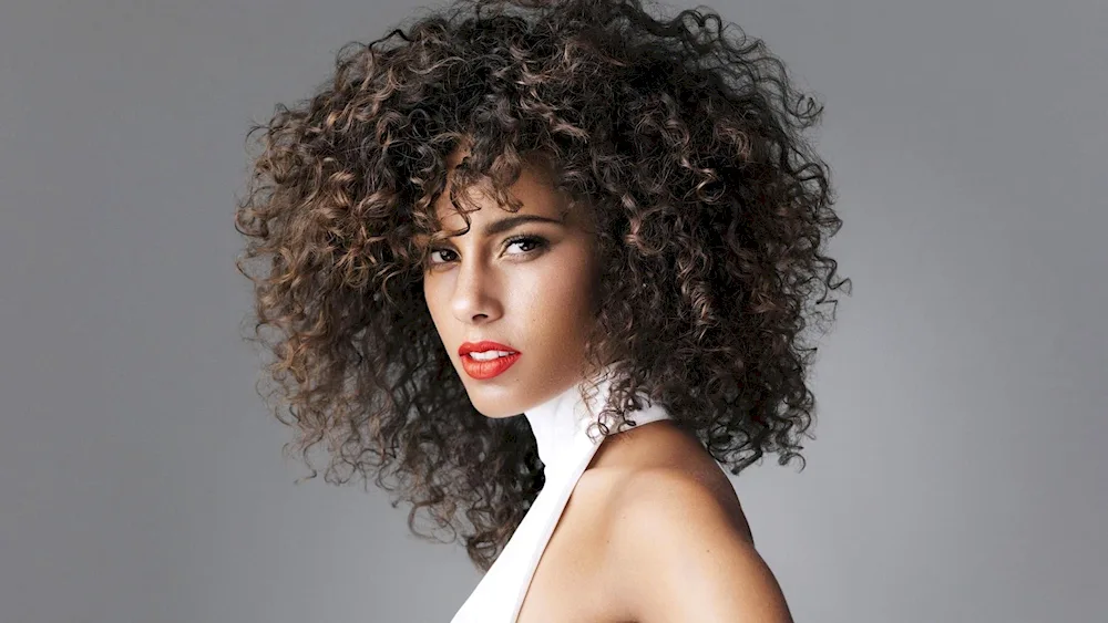 Afro curls on a 9mm curling iron