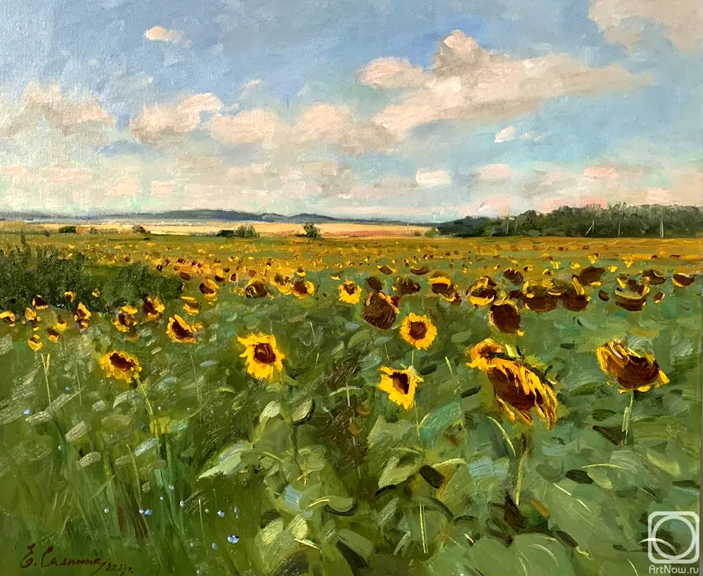 Sunflowers in oil