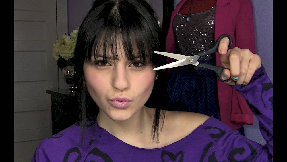 Cut your own bangs