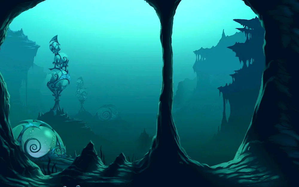 Underwater cave fantasy