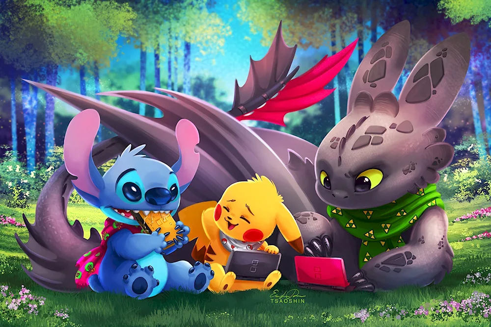 Stitch and Yuna