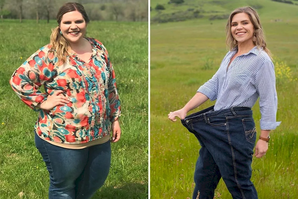 Losing weight before and after