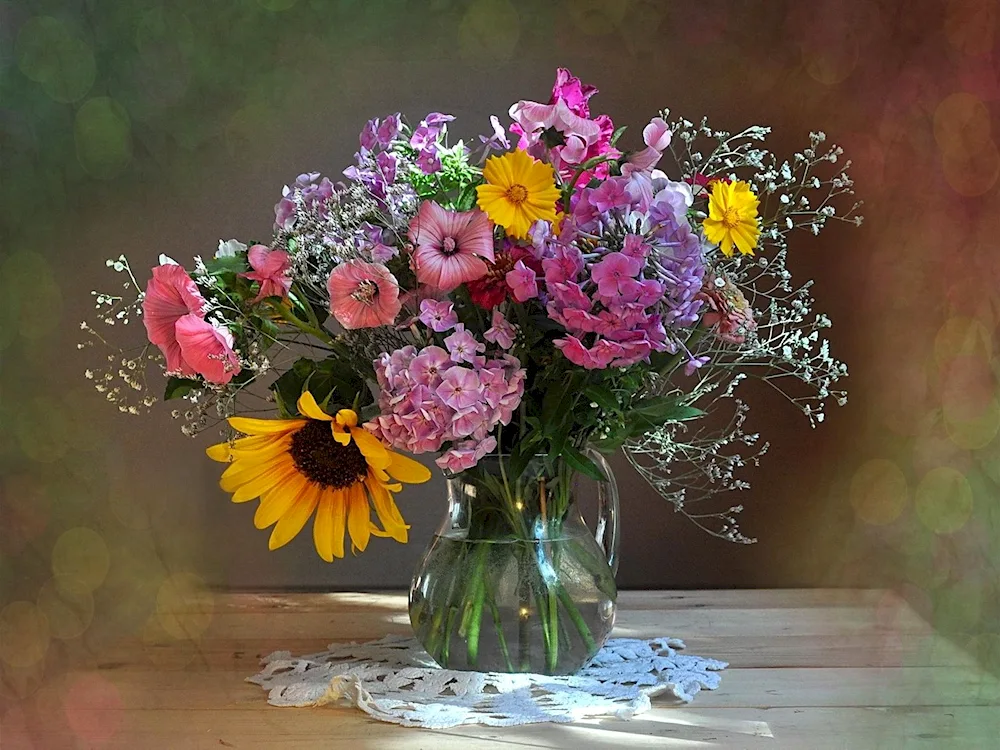 Field flowers in vase